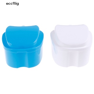 eccflig - caja de almacenamiento para dientes falsos, 1 pieza, caja de almacenamiento, caja de dentadura, mx