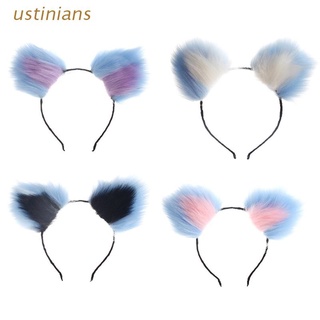 ustinians.mx mascarada furry headwear orejas de animal diadema cosplay disfraz accesorio para el cabello