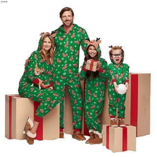 Eywsi Conjunto De Pijama con capucha con orejas De ciervo De navidad Para la familia (4)
