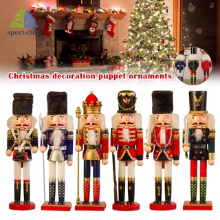 muñeco de soldado de madera king nutcracker/adornos para decoración navideña/fiestas