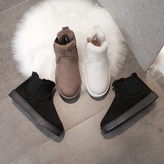 35-42Código Zapatos de mujer de gran tamaño botas de nieve nuevas botas cortas de algodón grueso zapatos de invierno calientes zapatos de pan41 (9)