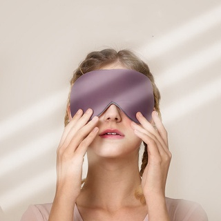 Máscara de sueño de seda 3d Natural para dormir máscara de ojos sombra parche cubierta suave portátil venda de ojos viaje