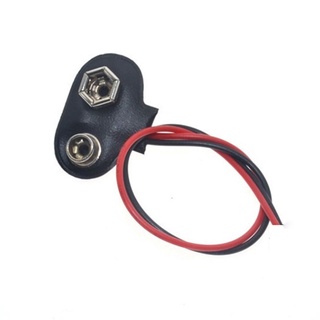 TENGYI 15cm Battery Clip Connector Hard Shell Battery Lead 9V Snap On Wire Tools T Type Battery Holder Battery Buckle (8)