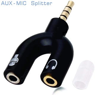 Adaptador De Audio Estéreo 3.5mm Para Micrófonos Y Audifonos