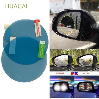 HUACAI 100 × 100 mm. Retrovisor de coche 100*150 mm. Máscara de lluvia Película impermeable Accesorios de automóvil 2 PCs Capa Nano 80 milímetros. Protección Impermeable Película niebla impermeable