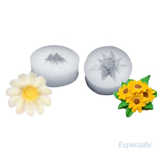 Esp crisantemo silicona Material moldes aromaterapia hecho a mano jabón margarita velas moldes colgante forma de flor epoxi moldes