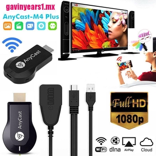 [gvmx] anycast m4 plus receptor wifi airplay pantalla miracast hdmi dongle tv dlna 1080p
