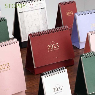 STOPBY Sencillo Calendarios 2022 Creativo Planificador de horarios Calendario de escritorio Regalos Color sólido Kawaii Lujo Organizador de la agenda Papelería Calendario/Multicolor