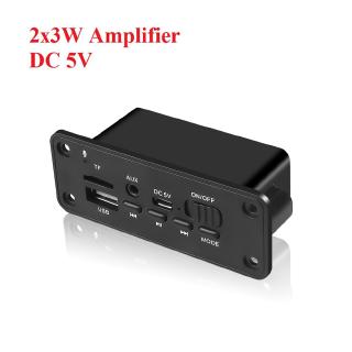 Radio DC 5V Bluetooth WMA Decodificador de tarjeta Módulo de audio USB TF inalámbrico FM Receptor MP3 Player 2x3W Amplificador (7)