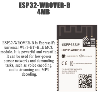 ESP32-WROVER-B/ESP32 IB 2.4G WiFi Módulo Bluetooth SPI Inalámbrico Espressif 4MB Flash S (2)