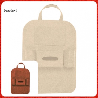 beautext 5 Colors Optional Seat Storage Bag Multifunctional Felt Backseat Organizer Large Capacity for Automobile