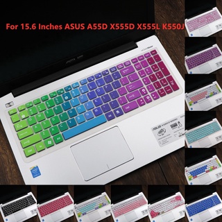 para 15,6 pulgadas asus a55d x555d x555l k550j a550l x541u x554l x541n a556u x540s suave ultra delgada silicona teclado cubierta protector (1)