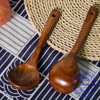 cucharas de madera de mango largo cucharas de bambú cocina cocina cuchara utensilios de arroz u9k4
