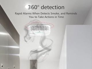 Equipo Wifi detectores de humo protección contra incendios portátil detector de humo hogar seguridad humo alarma Sensor de trabajo