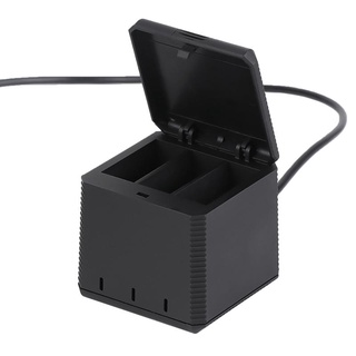 wuli caja de carga de 3 canales usb cámara cargador de batería pantalla de alimentación para -gopro hero 9 negro cámara de acción accesorios