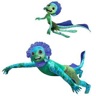 Pixar película de dibujos animados Luca Cosplay disfraz Luca Alberto Cosplay niños es rendimiento de Halloween peces monstruo disfraz saludar
