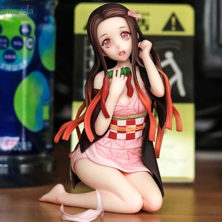 AMANDA Q versión Demon Slayer PVC colección modelo figuras de acción Kimetsu No Yaiba adornos de escritorio estatua japón Anime japonés juguetes regalos modelo Figuals