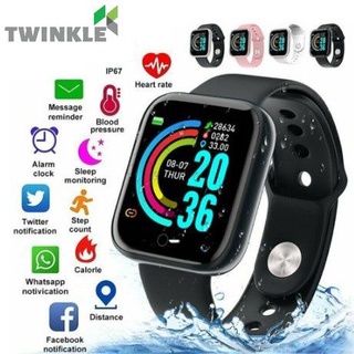(Entrega Rápida) Y68 D20 reloj inteligente Bluetooth Fitness deportivo Pro reloj Monitor De frecuencia cardiaca presión Arterial pulsera Para Android Ios Twinkle