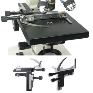 FAR1 Microscopio De Etapa Mecánica Adjuntable X-Y Pinza Móvil Vernier Con Escala (5)