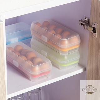 Huevos congelador caja nuevo Multicolor caja de almacenamiento higiénica huevo 10PCS huevos titular nevera bandeja caliente de plástico (1)