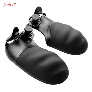 janice7 2pcs antideslizante mango agarre cubierta shell para playstation 4 ps4 juego mango controlador accesorios