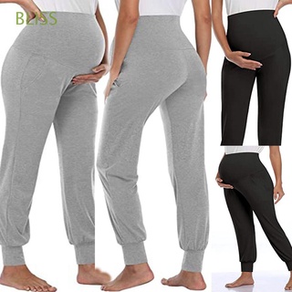 BLISS Spring Harlan pantalón suelto Yoga pantalones de maternidad mujeres pantalón flaco embarazo pantalones vientre tobillo Casual pantalones/Multicolor