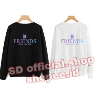 (Pago en el sitio) suéter básico kpop BTS FRIENDS jimin x taehyung púrpura