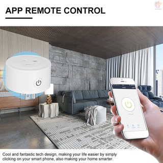 Nt Mini enchufe De enchufe inteligente wifi us Tuya App Temporizador De control Remoto compatible con Amazon Alexa y Google en Casa (8)
