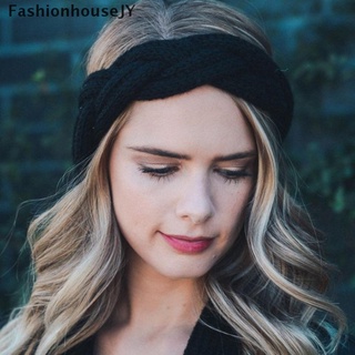 fashionhousejy moda mujeres niña invierno oído calentador headwrap ganchillo diadema punto hairband venta caliente