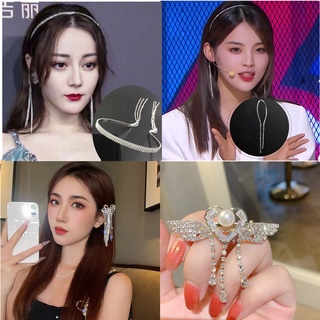 Descuento Promoción Coreano Chica Diamante Borla Diadema Estrella Con Diamantes De Imitación Pendientes Tocado