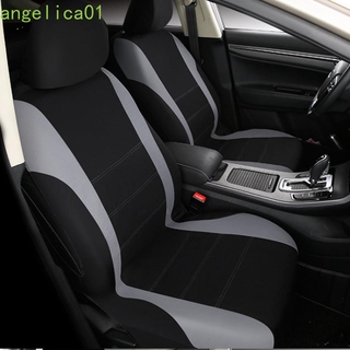 ANGELICA01 fundas universales para asiento de coche azul Interior accesorios Protector de asiento rojo gris campanas de asiento 9 unids/4PCS reposacabezas cubiertas automotriz Auto Protect cubre