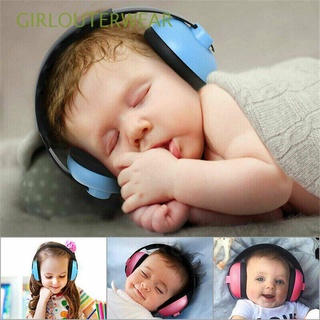 girlouterwear bebé orejeras ajustable reducción de ruido protector de audición orejeras recién nacidos niños suave niños defensores auriculares auriculares multicolor