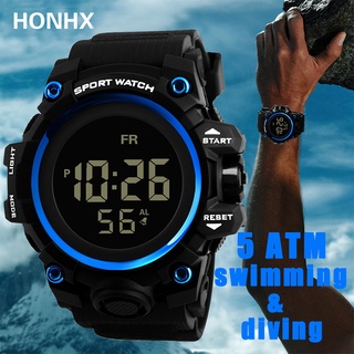Honhx reloj electrónico deportivo impermeable Para natación/meganía