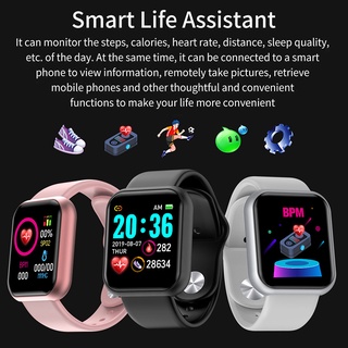 smart watch Really impermeable!!reloj Inteligente Y68 a prueba de agua Para hombres mujeres reloj deportivo frecuencia cardiaca presión Arterial impermeable reloj Inteligente Para Android Ios D20 Smartwatch