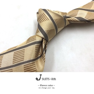 Corbata de seda de 9 cm para hombre, seda de morera, café amarillo, corbata retro, ropa formal de trabajo, corbata de boda de negocios