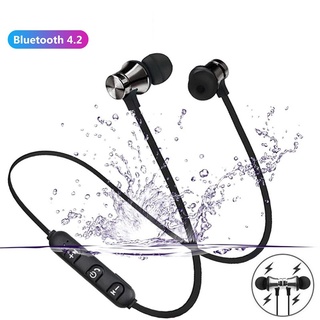 XT11 Auriculares magnéticos con bluetooth, auriculares inalámbricos con banda para el cuello para teléfonos, auriculares deportivos con micrófono para iPhone, Samsung y Xiaomi