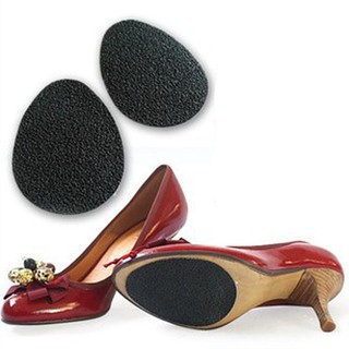 1 par de garras antideslizantes para zapatos autoadhesivas, de tacón alto, Protector de goma, Color negro (1)