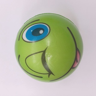wei 6 piezas 6.3 cm suave pu de dibujos animados grimace cara sonriente exprimir bolas de alivio del estrés bola juguetes fiesta favores (4)