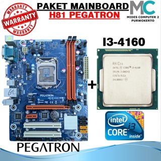 Paquete intel Mobo Lga 1150 H81 Pegatron y procesador I3 4160