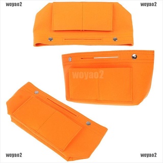 [Woyao] Bolso organizador de bolso de mujer bolso inserto bolso de fieltro Multi bolsillo bolso útil (2)