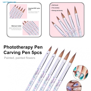 ueriwuou Lightweight Nail Art Brush Professional Painting Nail Art UV Gel Brush Pen Multifunctional for Manicure