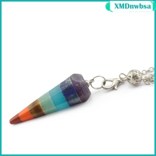 [nwbsa] arco iris piedra natural punto de cristal pendule radiesthsie chakra scowsing dowser