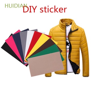 huidian 10x20cm diy materiales de tela autoadhesiva impermeable Chamarra de invierno reparación de ropa pegatina tela parche insignia lavable parche tienda/multicolor