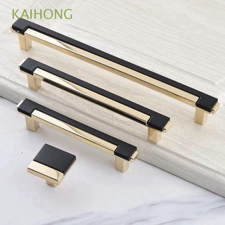 KAIHONG Fashion Cabinet Knobs Gold Chrome Furniture Hardware Drawer Handles Kitchen Home Improvement Cupboard with Screw Wardrobe Modern Door Pulls