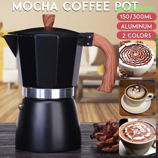 guadalupe12 latte percolator olla 3cup/6cup moka olla cafetera portátil percolador estufa de aluminio herramientas de cocina moka espresso