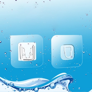 Zone ganchos adhesivos de doble cara para pared, fuerte, transparente, ventosa, soporte de almacenamiento de pared para cocina, baño (3)