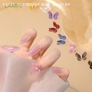 LAMP1 1 PC 3D Butterfly Nail Art Pearl Nail Decoration Nail Art Decals Beauty & Health Polish Manicure Hollow Pearl Sticker DIY Acrylic Nails Butterfly Drill