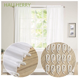 hallherry - gancho para cortina (100 unidades), color blanco