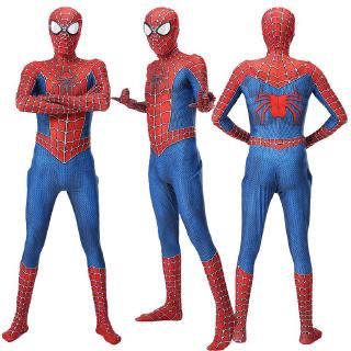 raimi spiderman cosplay adulto niños disfraz spider-man halloween zentai mono (5)