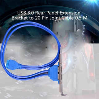 Soporte de expansión USB 3.0 de alta velocidad a Cable de cabecera de 20 pines de 2 puertos (5)
